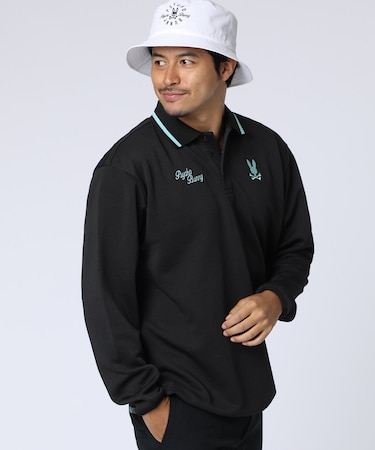 [GOLF]モダングラフィック 　ロングスリーブポロシャツ