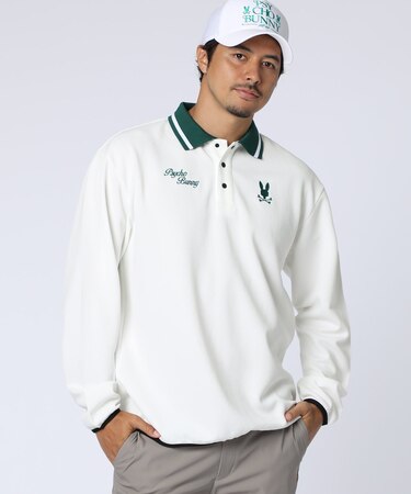 [GOLF]モダングラフィック 　ロングスリーブポロシャツ