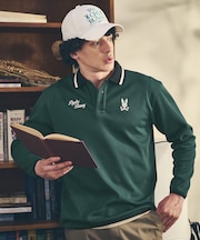 [GOLF]モダングラフィック 　ロングスリーブポロシャツ