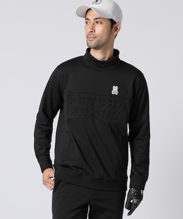 [GOLF]裏起毛 エンボスロゴ モックネック 　スウェット