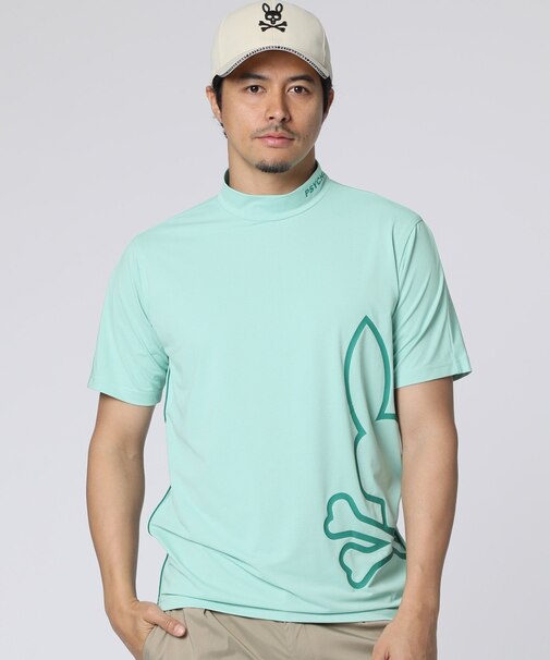 【公式】[GOLF] パイピング シルエットロゴ 　モックネックTシャツ