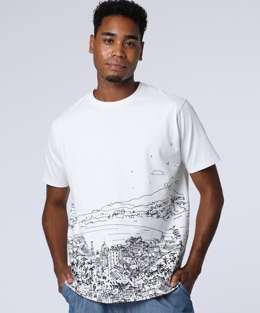 フリーハンドハーバーグラフィック　Ｔシャツ