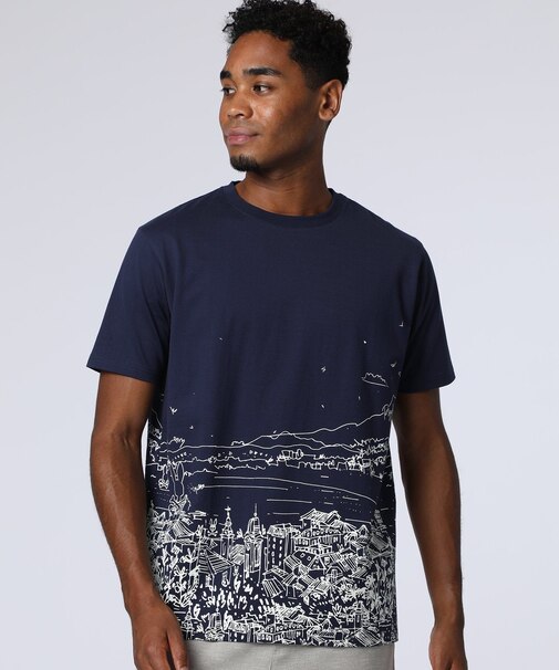 フリーハンドハーバーグラフィック　Ｔシャツ