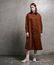 [WOMEN]コーデュロイ 　シャツワンピース