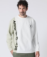 HEAT EFFECT TRICOT カラー切替 　ロングスリーブ Tシャツ