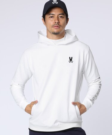 [GOLF]フォントロゴ総柄ジャガード　半袖フーディ