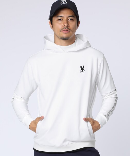 [GOLF]フォントロゴ総柄ジャガード　半袖フーディ