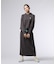[WOMEN]フーデッド ロングワンピース