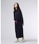 [WOMEN]フーデッド ロングワンピース