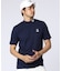 [GOLF]ラバーロゴ 半袖モックネックTシャツ
