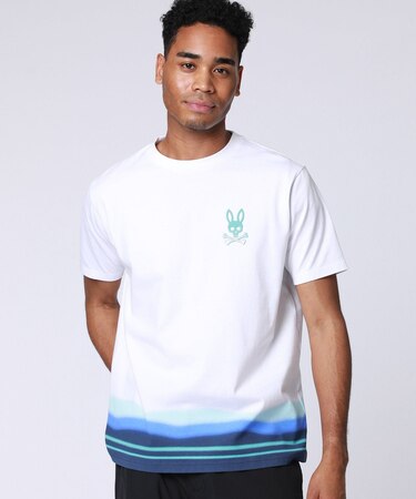 ピマコットン グラデーションボーダー Tシャツ