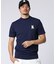 [GOLF]コントラストシグネチャーロゴ　 モックネックＴシャツ