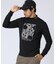 [GOLF]オリジナル総柄アートワーク 　モックネックＴシャツ