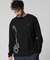 裏起毛 ビッグシルエットロゴ 　ロングスリーブTシャツ