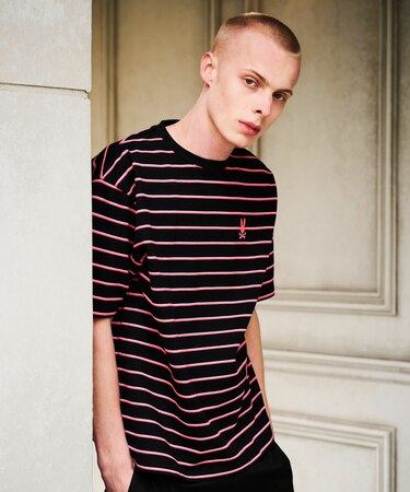 リラックスフィット ボーダーTシャツ