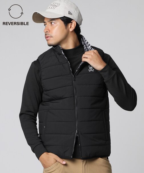 [GOLF]ストレッチタフタ 　リバーシブルベスト