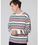 マルチボーダー 　ロングスリーブTシャツ