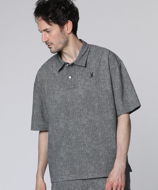 Dot Airメッシュ メランジ ポロカラーシャツ
