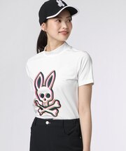 [GOLF][WOMEN] 3Dカラーロゴ 　モックネックTシャツ