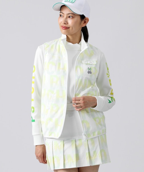 [GOLF][WOMEN]ドットプリント リバーシブル 　ベスト