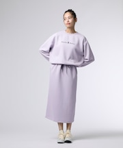 [WOMEN]クルーネックロングワンピース
