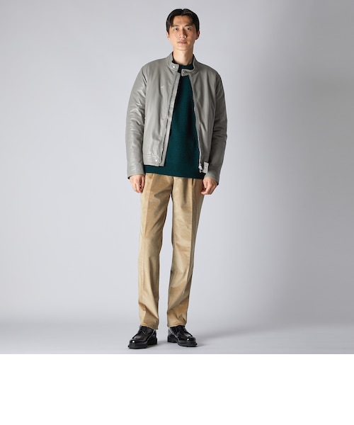 PADDED LEATHER BIKER JACKET｜ランバン・コレクションのアウトレット