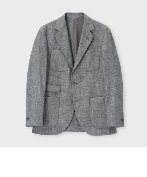 WOOL SILK LINEN HUNTING JACKET [ホップサック ハンティングジャケット]