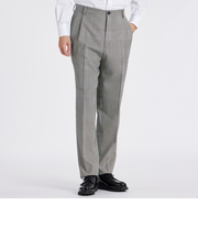 GLEN PLAID  COMFORT TAPERED SLACKS [グレンチェック テーパードパンツ]