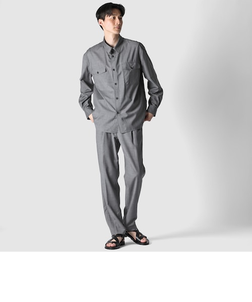 PARIS MERINO SHIRTBLOUSON|ランバン・コレクションの PARIS MERINO SHIRTBLOUSON|ランバン・コレクションの