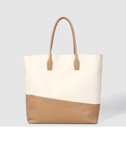 LIGHTNESS＆SOFTNESS　BI-COLOR LEATHER TOTE [バイカラー レザートート]