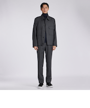 WOOL FLANNEL TAPERED 　SLACKS