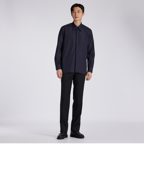 FLY FRONT SOLID　 SHIRT