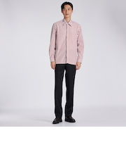BLOCK STRIPE FLY FRONT 　SHIRT