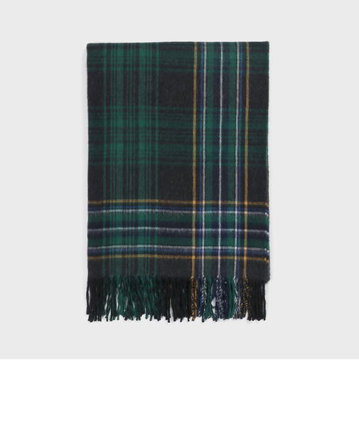 WOOL & ANGORA PLAID STOLE [ウールアンゴラ チェックストール]