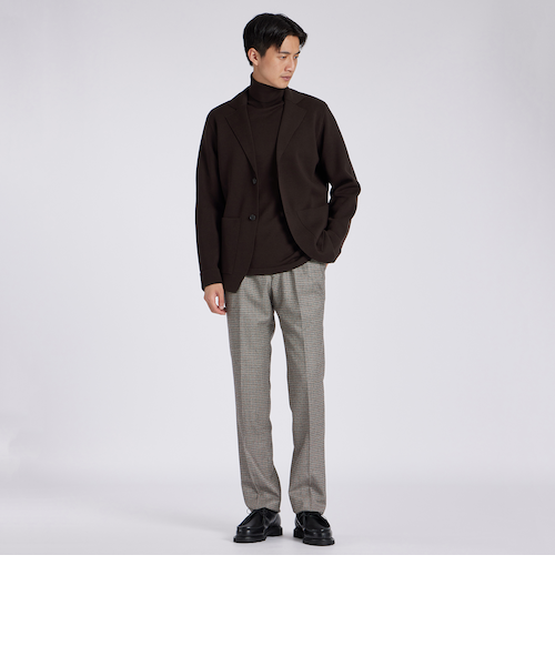 EFMW MILANO RIB KNIT JACKET [エクストラファインメリノ ニット