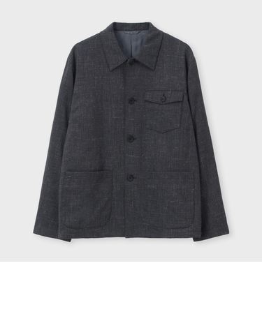 ウール/カシミヤ/リネン カバーオールジャケット / シャラント