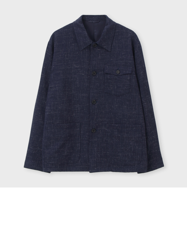 ウール/カシミヤ/リネン カバーオールジャケット / シャラント