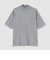 GIZA COTTON MOCK NECK KNIT TEE