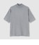GIZA COTTON MOCK NECK KNIT TEE