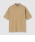 GIZA COTTON MOCK NECK KNIT TEE