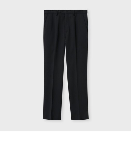 WOOL SERGE TAPERED SLACKS