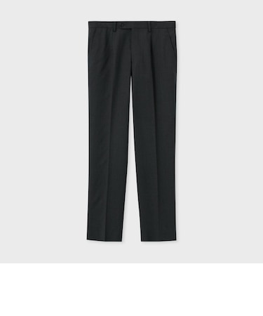 WOOL SERGE TAPERED SLACKS