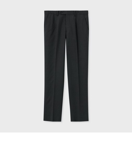 WOOL SERGE TAPERED SLACKS