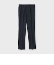 WOOL SERGE TAPERED SLACKS