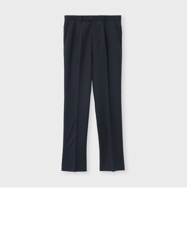 WOOL SERGE TAPERED SLACKS