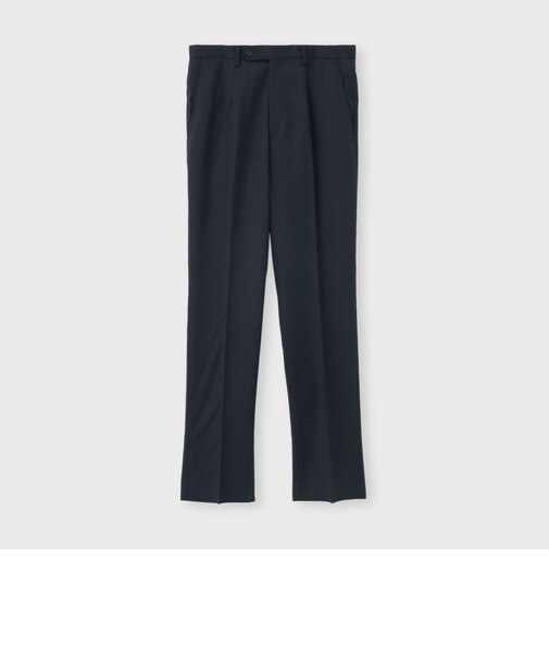 WOOL SERGE TAPERED SLACKS