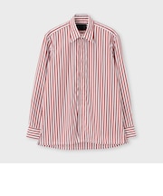 BLOCK STRIPE FLY FRONT 　SHIRT