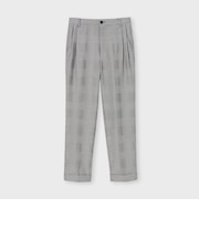 GLEN PLAID  COMFORT TAPERED SLACKS [グレンチェック テーパードパンツ]