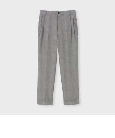 GLEN PLAID  COMFORT TAPERED SLACKS [グレンチェック テーパードパンツ]