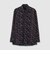 FLOWER PRINT CORDUROY FLY FRONT 　SHIRT